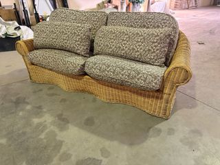 Sillón de mimbre vintage