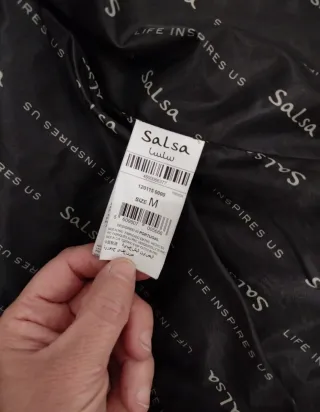 Cazadora efecto piel Salsa mujer