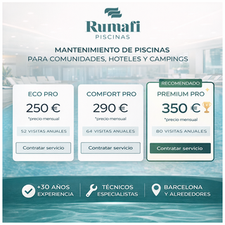 Mantenimiento de piscinas - Barcelona provincia