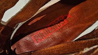 Zapatos de piel tacón beige/blanco