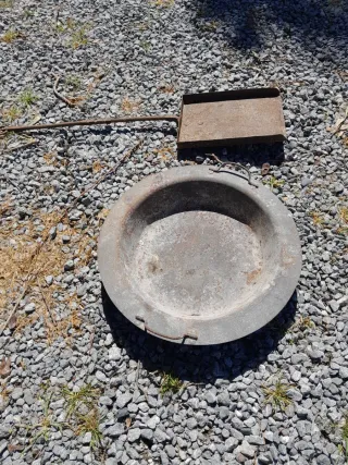 Tarima Brasero Picón Chapado + Brasero y Pala