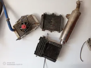 Radiadores y escape moto/quad