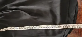 Abito lungo nero Revise con maniche in pizzo