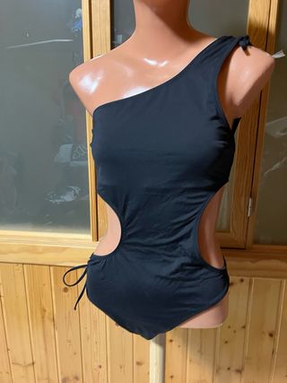 Triquini y Bañador Negro y Verde