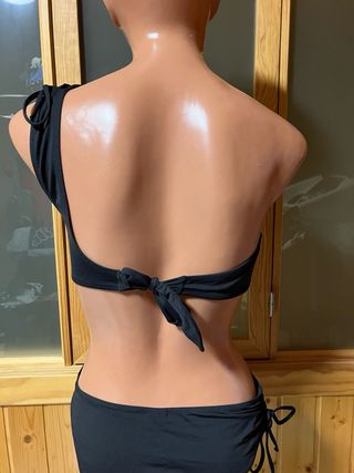 Triquini y Bañador Negro y Verde