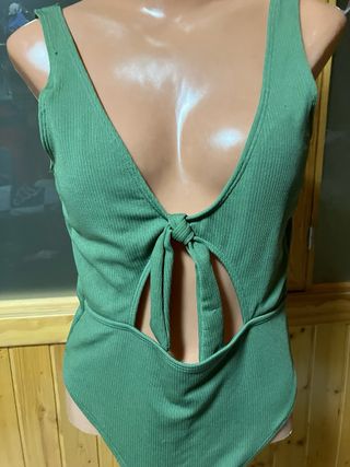 Triquini y Bañador Negro y Verde