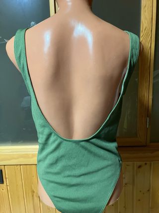 Triquini y Bañador Negro y Verde