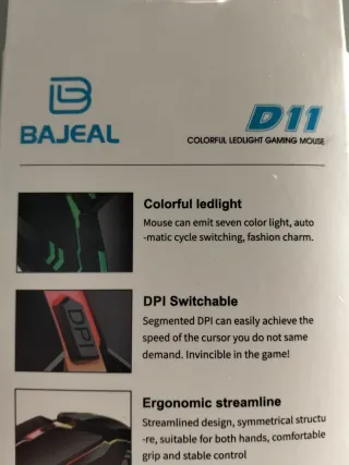 Ratón Gaming por cable con luces RGB