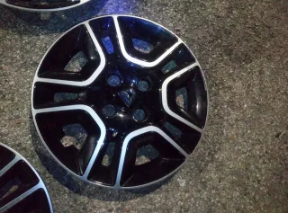 Tapacubos Dacia 14 Negro/Plata