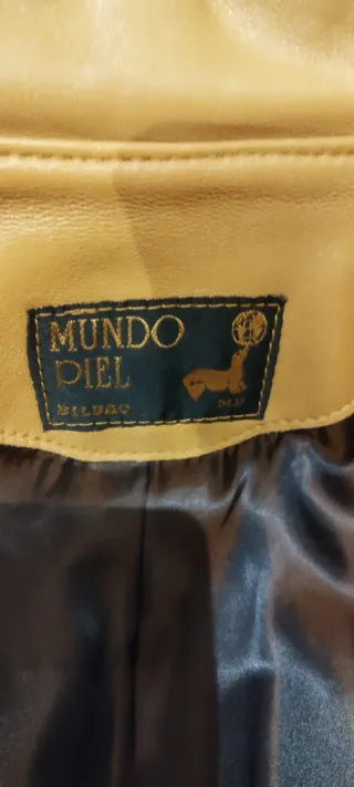 Chaqueta de piel de cordero marrón mujer