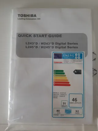 Televisor Toshiba blanco 32"