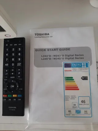 Televisor Toshiba blanco 32"