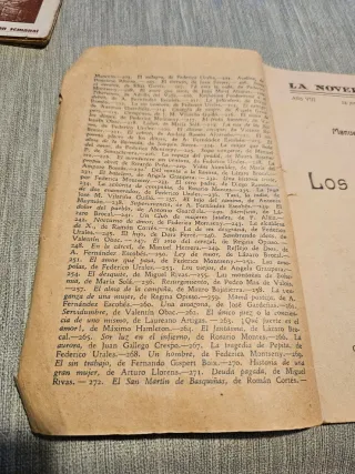 Folletines antiguos- La Novela Ideal  Los mendigos