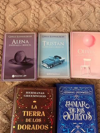 Lote de 7 libros de romance