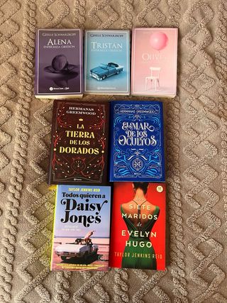 Lote de 7 libros de romance