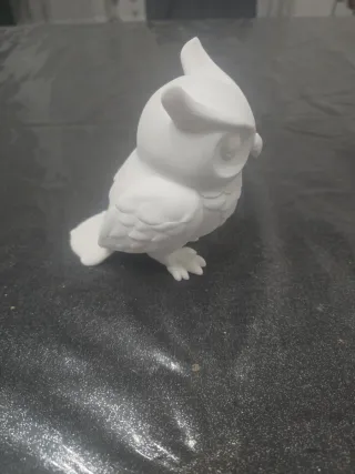 Gufo portafortuna in plastica