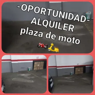 OPORTUNIDAD ! Alquiler PLAZA DE MOTO.