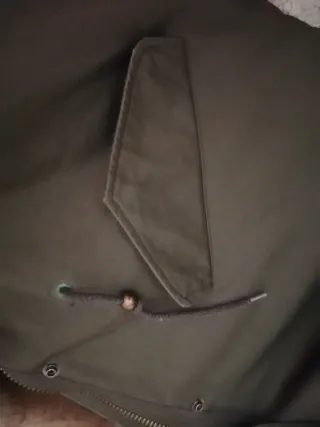 Chaqueta DUCIE Pelo Natural Talla XS Verde Militar