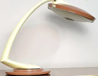 Flexo Icónico Años 70 Beige/Dorado