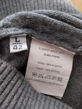 Jersey Roberto Verino Gris Talla L