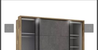 Armario moderno piedra y madera