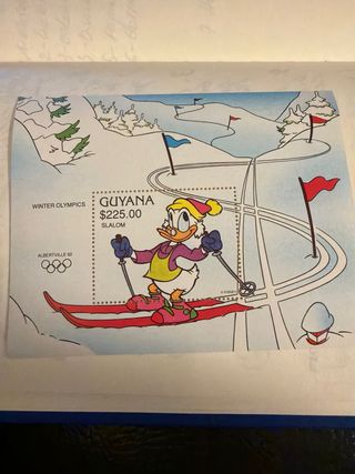 Colección sellos Disney Guyana Liyana