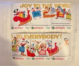 Colección sellos Disney Guyana Liyana