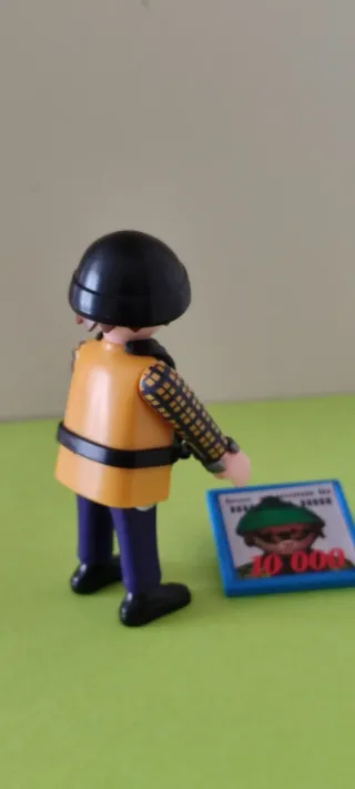 Playmobil Ladrón con Cartel Búsqueda