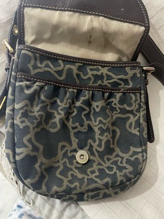 Bolso bandolera Tous marrón y vaquero