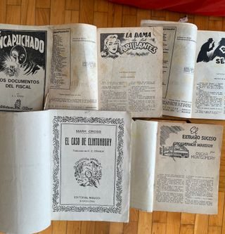 LOTE 5 NOVELAS MISTERIO/INTRIGA VARIADAS AÑOS 1940