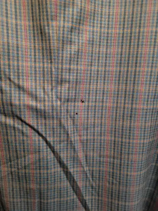 Blazer a cuadros marrón y rojo