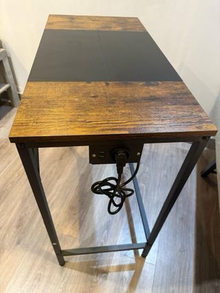 Mesa escritorio madera y metal