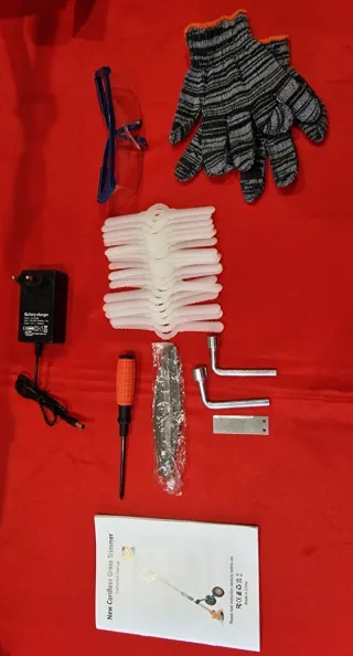 Tagliabordi con 1 batteria e accessori (nuovo)