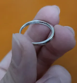 Anillo Oro Blanco 18k mujer con diamantes