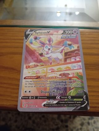 Sylveon V Carta Pokémon Casi Sin Usar