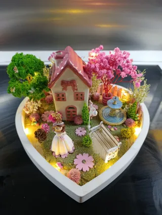 Centro de mesa niña comunión con luces