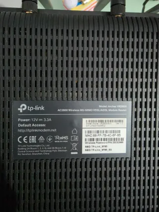 TP-Link AC2800 VDSL/ADSL Modem Router