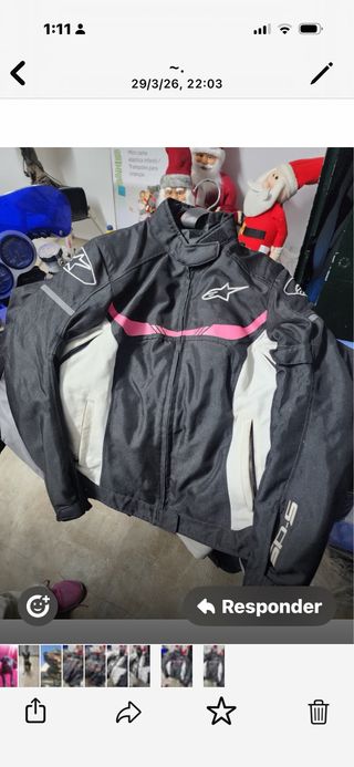 Chaqueta Alpinestars Niña Negra y Rosa