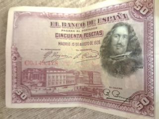 Billete 50 Pesetas Segunda República