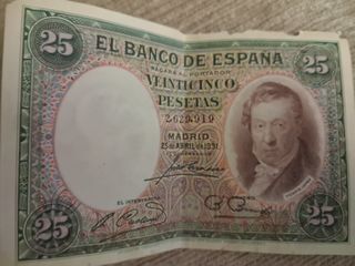 Billete 50 Pesetas Segunda República