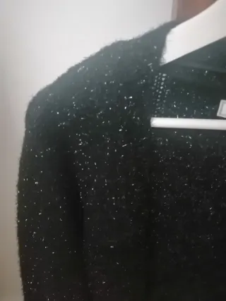 Chaqueta fiesta Pimkie negra brillos