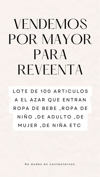 Lote 100 Artículos para revendedores reventa 30€