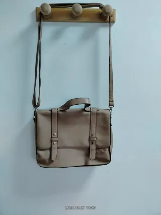 Bolso grande beige