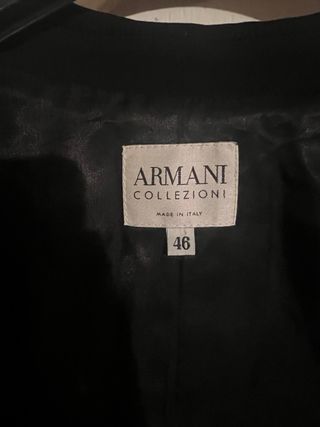 Giacca Armani Collezione Nera Taglia 46