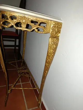 Espejo bronce dorado estilo barroco