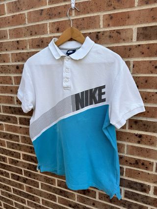 Polo Nike Vintage Blanco y Azul