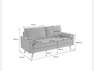 Divano in velluto verde