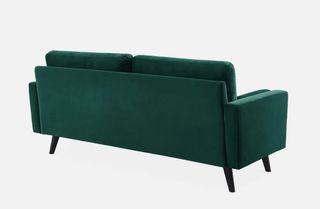 Divano in velluto verde