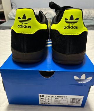 Adidas Gazelle Indoor Negro y Amarillo