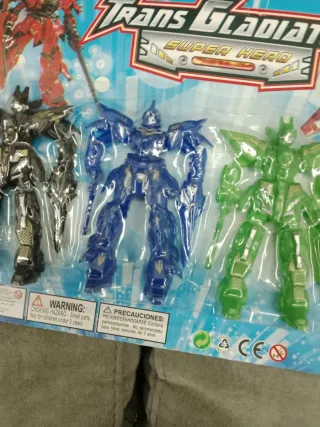 Set 4 Figuras Trans Gladiator Super Hero